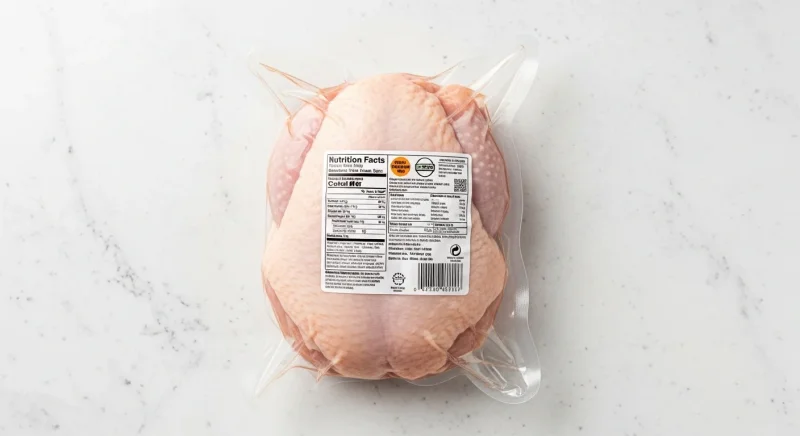 Store bought raw chicken in package